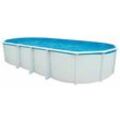 Stahlwand Swimming Pool Set 'Highline' weiß 640 x 366 x 132 cm - Steinbach