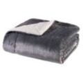 WOHNWOHL® Flauschige Sherpa Kuscheldecke • Mikrofaser Wohndecke • Fleecedecke als Sofaüberwurf • Sofadecke/Tagesdecke/Wohnzimmerdecke • Teddyfleece Decke für Bett und Sofa