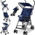 KIDIZ® Kinderwagen CITY Buggy Kinderbuggy klappbar Sportwagen Faltbar 360° 4-Zoll-Räder Inkl. Sonnen- und Regenverdeck zusammenklappbar 5-Punkt-Sicherheitsgurt ab 6 Monate