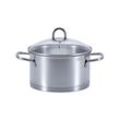 SSW Kitchen Q Profi Star Kochtopf mit Deckel, Edelstahl, Ø 24 cm, 6,1 l