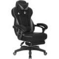 Gaming Stuhl, Bürostuhl Ergonomisch mit Lendenkissen, Atmungsaktiv Gaming Chair, Gamer Stuhl 150 kg Belastbarkeit, Gaming Sessel mit Große