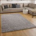 Paco Home Shaggy Hochflor Langflor Teppich Sky Einfarbig in Grau 190x280 cm