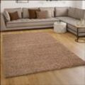 Paco Home - Shaggy Hochflor Langflor Teppich Sky Einfarbig in Beige 70x250 cm