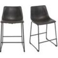 Barhocker Vintage Schwarz 61cm 2er Set NEW ROCK