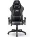 Gaming Computerstuhl Real Gamers Pro schwarz grau Drehstuhl Gamer Büro Stuhl