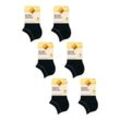 NUR DIE Damen Sneakersocken Schuhsöckchen 6er Pack