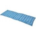 Homescapes - 3er Bankauflage blau 100% Baumwolle