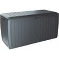 Prosperplast - casaria® Gartenbox xxl 300L UV-beständig 100kg Belastbarkeit Haltegriffe Rollen Garten Balkon Truhe Auflagenbox Gartentruhe