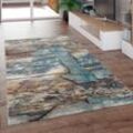 Paco Home Teppich Wohnzimmer Kurzflor Vintage Altholz Optik Mit 3D Effekt Modern Bunt 160x230 cm