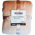 Dema - xxl Kuscheldecke claudia Beige/Creme 220 x 200 cm Fleecedecke Extradick