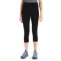 Icebreaker Merino Fastray High Rise 3/4 Tights - Frau - Black - Größe L