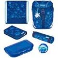 herlitz Schulranzen-Set SoftLight Plus GREENline Deep Sea Kunstfaser blau