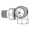 IMI Heimeier Thermostat-Ventilunterteil V-exact II, Winkeleck/rechts, DN 10 3714-01.000