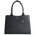 SOCHA Damen Laptoptasche Straight Line Black 15.6 " Kunstleder Schwarz 42 x 13 x 31,5 cm