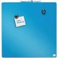 Nobo Mini Wandmontierbare magnetische Whiteboard-Kachel 1903873 Lackierter Stahl Rahmenlos 360 mm x 360 mm Blau