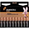 Duracell Batterie Plus 100 AA 2900 mAh Alkali 1.5 V 20 Stück