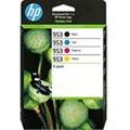 HP 953 Original Tintenpatrone 6ZC69AE Schwarz, Cyan, Magenta, Gelb Multipack 4 Stück