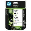 HP 303 Original Tintenpatrone 3YM92AE Schwarz, Cyan, Magenta, Gelb Multipack 2 Stück