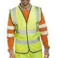 B Seen Hi-Vis Weste Hohe Sichtbarkeit Extra Extra Large (XXL) Gelb