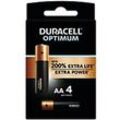 Duracell Batterien Optimum AA 4 1,5 V Stück