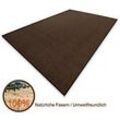 Floordirekt Teppich-Läufer Sylt 11024 Dunkelbraun Rechteckig 500 mm x 1000 mm