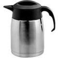 Vakuum Isolierkanne EasyClean 1,6 l Edelstahl Silber, Schwarz