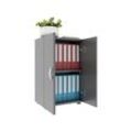 VCM Büroschrank mit 2 Fächern moderner Aktenschrank mit Drehtüren Maße ca. H. 74 x B. 49 x T. 34 cm - Ulas 2-Fach
