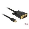 DeLOCK Mini-DisplayPort 1.1/DVI Kabel 2,0 m schwarz, 1 St.