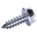 1000 Stück Blechschrauben (ø x l) 4,2 x 13 mm Edelstahl A2 (V2A) Sechskant Längsschlitz mit angepresster Bund (din 6928) DIN7976 bund ISO1479