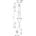 Treibriegelstange 9006, 966 mm, für Planet Türdichter, unten, verzinkt - BKS