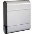 Trendline - Briefkasten Gong mit Zeitungsbox Silber 410 x 372 x 112mm Postkasten