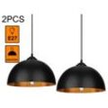 Vingo - 2er Set Pendelleuchte Lampenschirm ø 30cm Pendellampe Industrielle Vintage Metall E27 Hängelampe 60W Hängeleuchte Deckenlampe