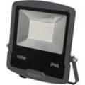 100W IP65 led Fluter Strahler Slim Flutlicht Warmweiß 3000K Wasserdicht Scheinwerfer Außenstrahler Spotlight Außenbereich Garten Lampe