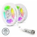 B.k.licht - 6m led Band Stripe rgb Licht-Streifen smd 5050 Leiste Farbwechsel selbstklebend