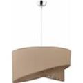 Licht-erlebnisse - Hängeleuchte E27 Beige Metall Modern Pendelleuchte - Silber, Cappuccino