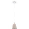 Hängelampe Pendelleuchte Esstisch Wohnzimmerlampe Deko Lampenschirm Stoff E27 Weiß-Creme, Ø20cm - Paco Home