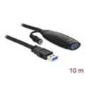 DeLOCK USB 3.0 A Kabel Verlängerung 10,0 m schwarz, 1 St.