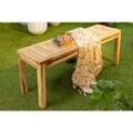 Garden Pleasure Gartenbank Biaro 940287 braun Holz 120,0 cm