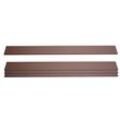 4er Set Latten für WPC-Sichtschutz Savoie, Bretter Windschutz, ca. 1qm ~ 180cm, braun