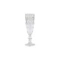 Chic Antique Champagnerglas mit Diamantenmuster, H20/D6 cm, klar