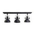 Chic Antique Factory Deckenlampe mit 3 Spots, 85 x 19 x Höhe 30 cm, schwarz