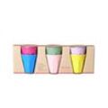 RICE Melamin Becher Set Flower Me Happy 6er, Espresso Cups