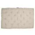 Clayre & Eef Palettenkissen mit Schaumstoff gesteppt, 120x80x8cm, beige