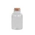 Chic Antique Milchflasche mit Korkverschluss, H16/D8 cm, klar