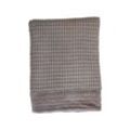 Chic Antique Plaid mit Waffelstruktur, L170/B130 cm, latte