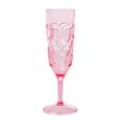 RICE Acryl Champagner Glass, Pink