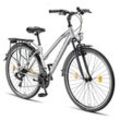 Licorne Bike L-V-ATB Premium Trekking Bike in 28 Zoll - Fahrrad für Herren, Jungen, Mädchen und Damen - Shimano 21 Gang-Schaltung - Citybike - Männerfahrrad