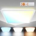 Led Panel 45x45cm flach Deckenlampe Leuchte Wohnzimmer dimmbar cct weiß 24W Büro