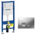 Geberit Set Vorwandelement Duofix UP100 + WC-Spülkasten 112 cm + DELTA50 Bätetigungsplatte (458.103.00.1-2-DE)