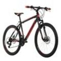 KS Cycling Mountainbike Hardtail 26 Zoll Sharp schwarz-rot